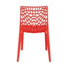 Cadeira Gruvyer Acabamento Fosco - Vermelho