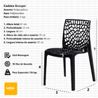 Cadeira Gruvyer Amarela Sala Cozinha Jantar