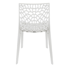 Cadeira Gruvyer Design Cozinha Sala De Estar Jantar Branco