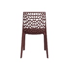 Cadeira Gruvyer Design Cozinha Sala De Estar Jantar Marrom