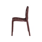 Cadeira Gruvyer Design Cozinha Sala De Estar Jantar Marrom