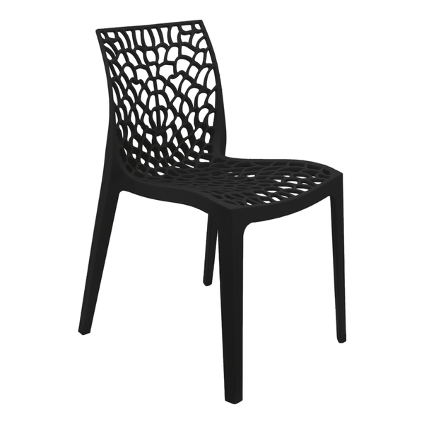 Cadeira Gruvyer Design Cozinha Sala De Estar Jantar Preto