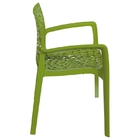 Cadeira Gruvyer Italiana Com Braço Verde