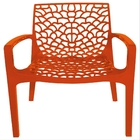 Cadeira Gruvyer Polipropileno Com Braço Laranja - Or Design