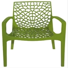 Cadeira Gruvyer Polipropileno Com Braço Verde - Or Design