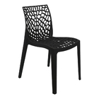 Cadeira Gruvyer Preta Sala Cozinha Jantar