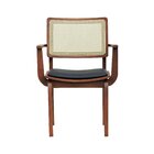 Cadeira Gus Madeira Maciça Com Braço Encosto Telinha Assento