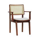 Cadeira Gus Madeira Maciça Com Braço Encosto Telinha Assento