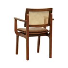 Cadeira Gus Madeira Maciça Com Braço Encosto Telinha Assento