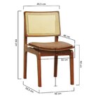 Cadeira Gus Madeira Maciça Encosto Telinha Assento Anatômico