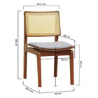 Cadeira Gus Madeira Maciça Encosto Telinha Assento Anatômico