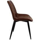 Cadeira Haifa Livia Tábata Poltrona Estofada Pu Vintage Retro