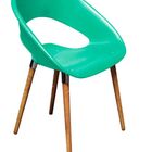 Cadeira Happy Base Madeira - Aqua