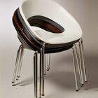 Cadeira Happy Pp Base Cromada - Lilás