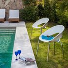 Cadeira Happy Pp Base Cromada - Lilás