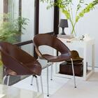 Cadeira Happy Pp Base Cromada - Lilás