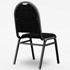 Cadeira Hoteleira Auditório Empilhável Linho M23 Preto - Mpoz