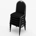 Cadeira Hoteleira Auditório Empilhável Linho Z33 Preto - Mpoz