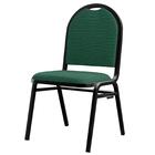 Cadeira Hoteleira Auditório Empilhável Linho Z33 Verde - Mpoz