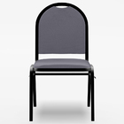 Cadeira Hoteleira Auditório Empilhável Sintético Z33 Cinza -