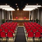 Cadeira Hoteleira Auditório Empilhável Sintético Z33 Vermelho