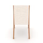 Cadeira Hoya Ii De Madeira Maciça Damasco E Trama Cru