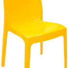 Cadeira Ice Alice Brilhante Sem Braço Amarela - Ponta De Esto