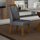 Cadeira Ilheus Mdf Moveis Leifer Freijó, Joli Chumbo