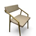 Cadeira Industrial Cozinha Bar Restaurante, Estofada Dourada