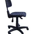 Cadeira Industrial Giratória Linha Pu Industrial Preto