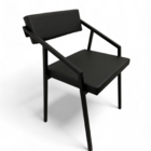 Cadeira industrial Zênite - Metalon Preto Preto