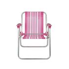 Cadeira Infantil Alta Alumínio Mor Rosa