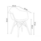 Cadeira Infantil Base Madeira Com Braço Eiffel Rivatti Móveis