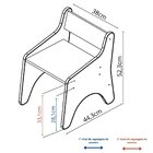 Cadeira Infantil Com Encosto E 2 Regulagens De Altura Montess