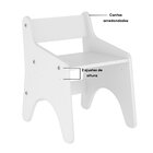 Cadeira Infantil Com Encosto E 2 Regulagens De Altura Montess