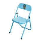 Cadeira Infantil De Aço Carbono Utilaço Dobrável Azul Floresta