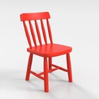 Cadeira Infantil De Madeira Espanha - Coloridas - Vermelho