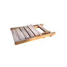 Cadeira Infantil Dobrável Na Cor Rústica Resistente Pinus 80k