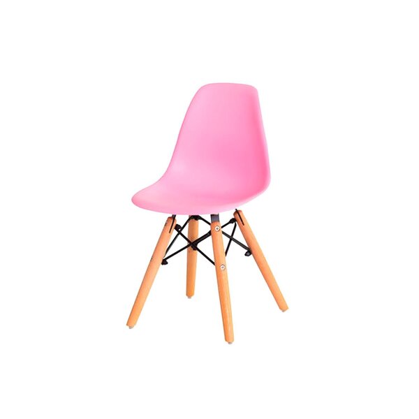 Cadeira Infantil Eames Braço Polipropileno Base Madeira Eiffe