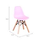 Cadeira Infantil Eames Rosa