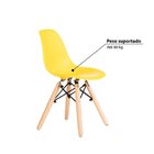 Cadeira Infantil Eiffel Pés Palito Maravilha Móveis Amarela