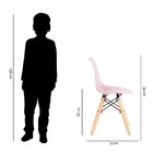 Cadeira Infantil Eiffel Pés Palito Maravilha Móveis Rosa