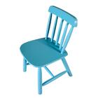 Cadeira Infantil Em Madeira Azul