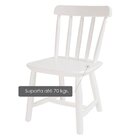 Cadeira Infantil Em Madeira Maciça Branco