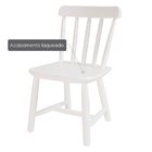 Cadeira Infantil Em Madeira Maciça Branco