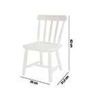 Cadeira Infantil Em Madeira Maciça Branco