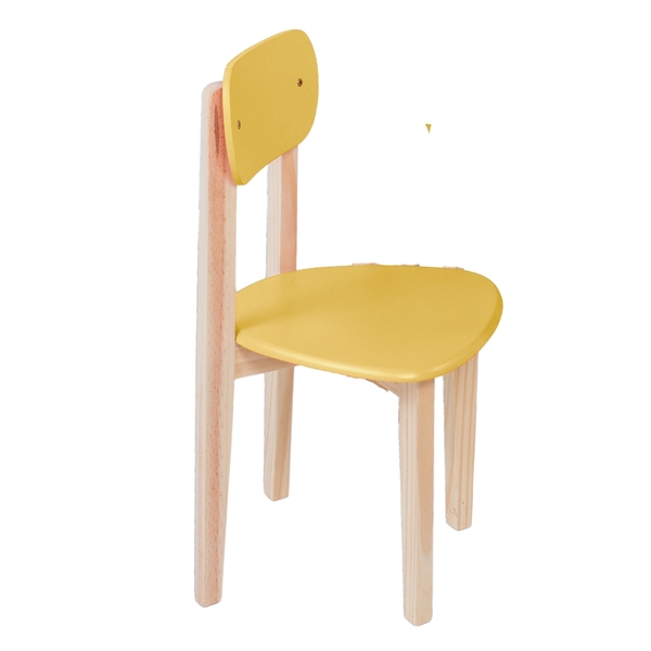 Cadeira Infantil Escola Refeitório Base Madeira Assento E Enc