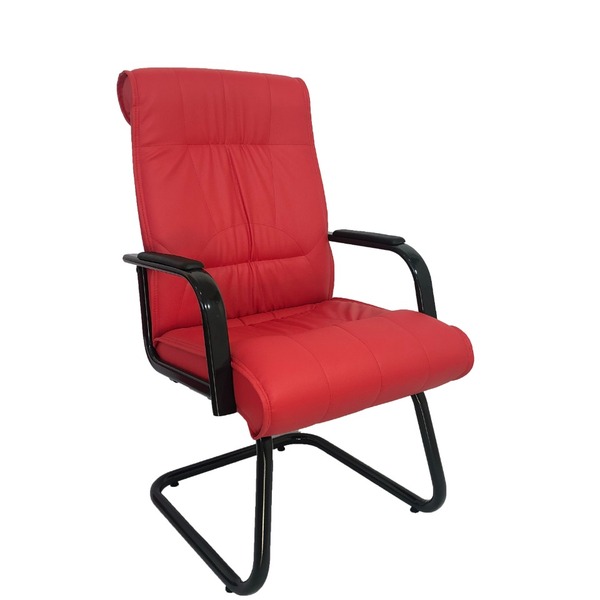 Cadeira Interlocutor Para Escritório Linha Itália Vermelho