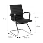 Cadeira Interlocutor Secretária Pés Fixos Esteirinha