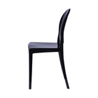 Cadeira Invisible Policarbonato Preta Sem Braço